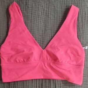 Lululemon Athletica Pink Sports Bra with Wide Straps